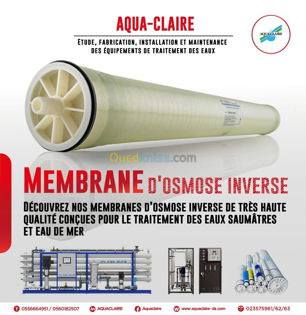 Membranes d'Osmose Inverse Haute Performance pour le Traitement de l'Eau