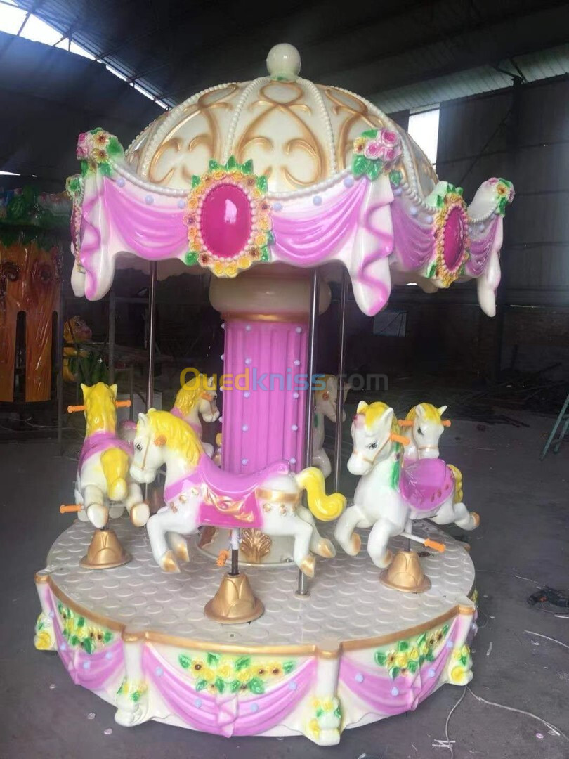 Manège Carousel Pousse-Pousse Pédalo 