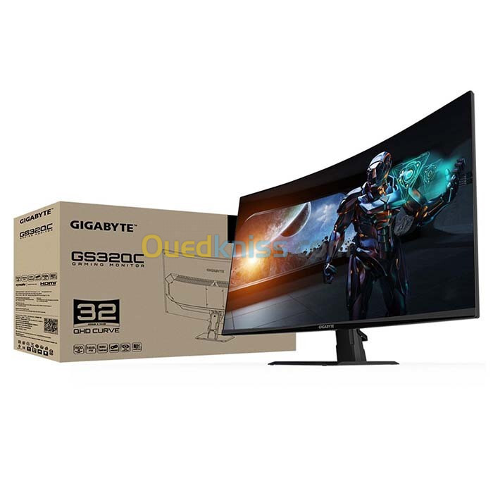 GIGABYTE GS32QC 32" QHD 2K VA 165Hz 1ms HDMI/DP