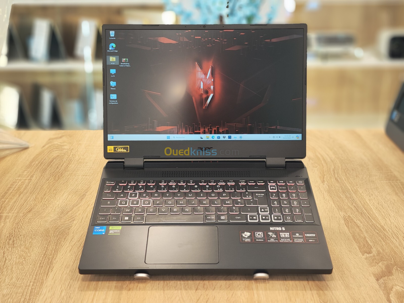 ACER NITRO 5 AN515-58 I5-12450H 16Go DDR5 512GB NVMe RTX 4060 8GB 15.6" FHD IPS 144Hz WIN 11