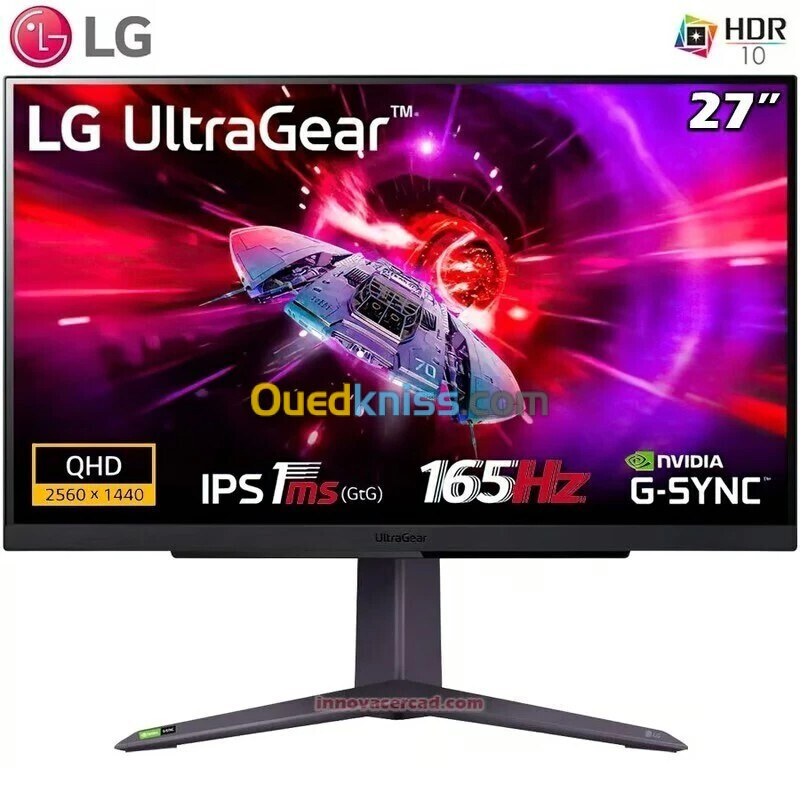 LG 27GR75Q-B ULTRAGEAR 27" QHD 2K IPS 165Hz 1ms HDMI/DP