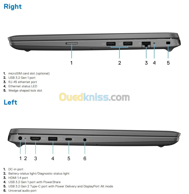 DELL LATITUDE 3540 I5-1335U 8Go 256SG SSD 15.6" FHD WIN 11