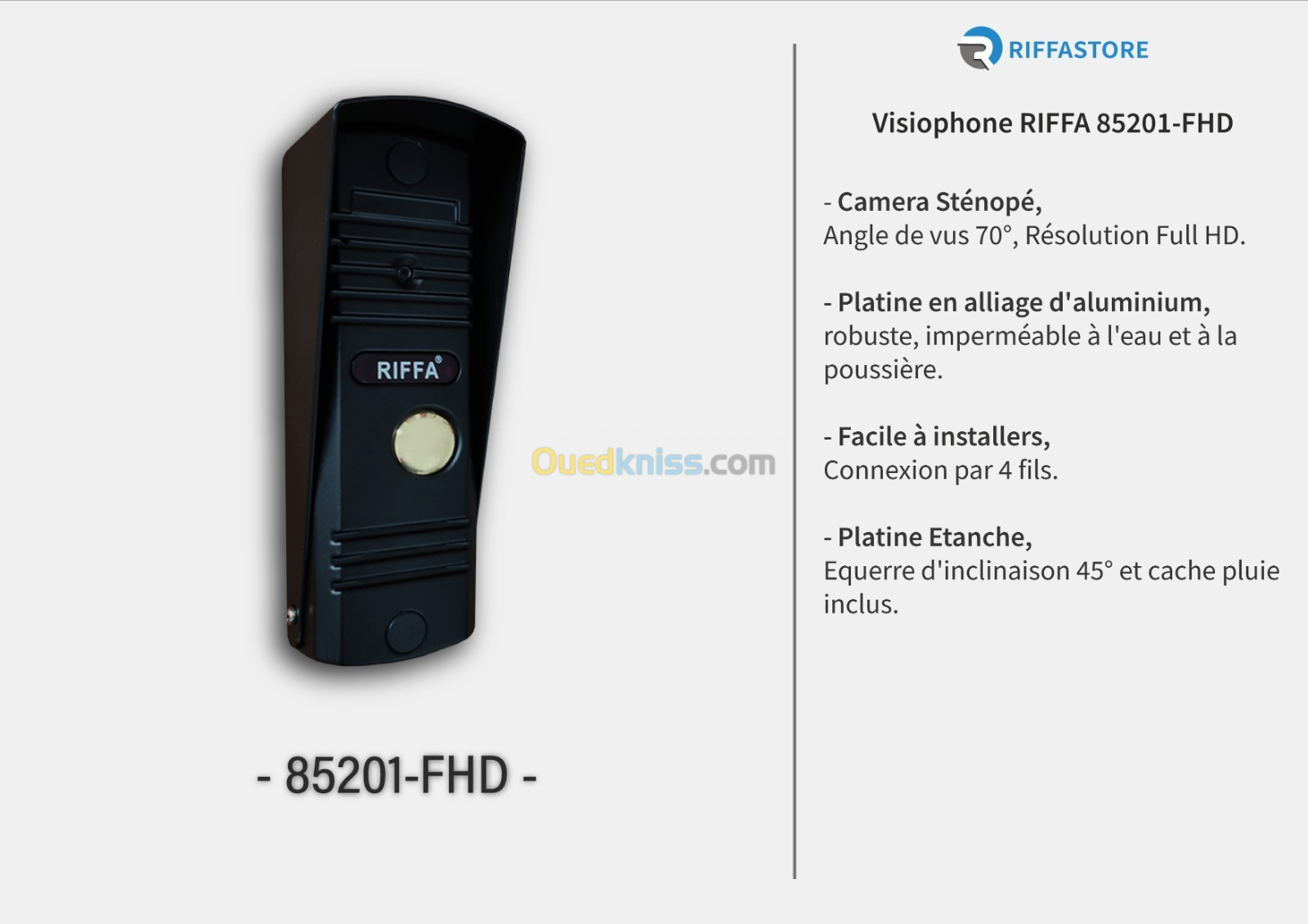 Kit Visiophone FHD 7" Pouce connecté