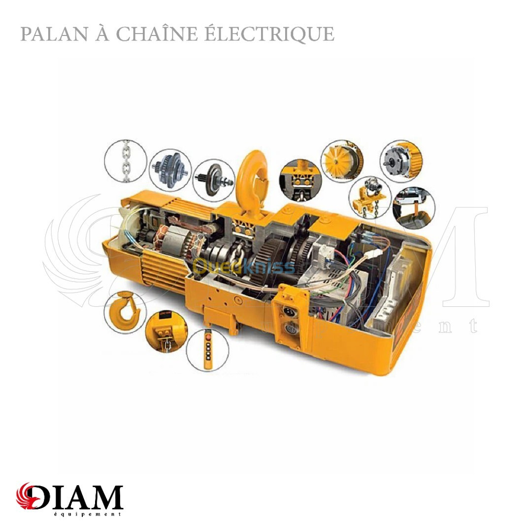 Palan à chaîne électrique 1T, 2T , 3T, 5T