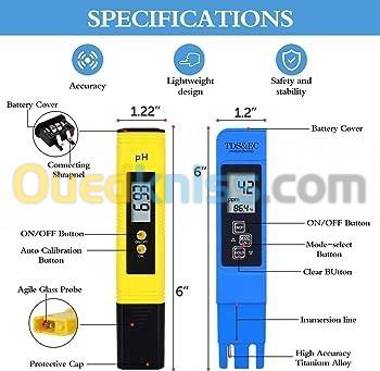 PH Mètre ,TDS, EC, TEMPERATURE 4 in 1