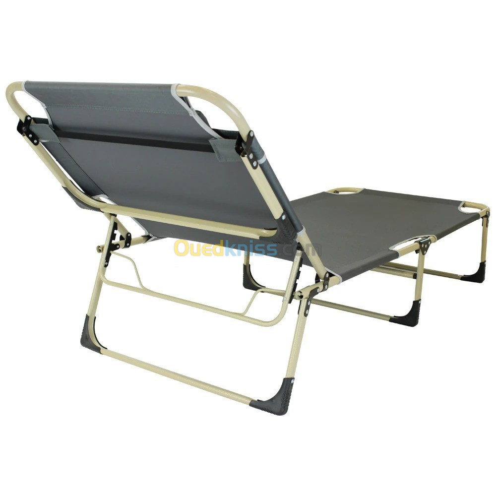 Chaise Longue Pliable en tissu Oxford 600D Capacité de poids 180 kg   