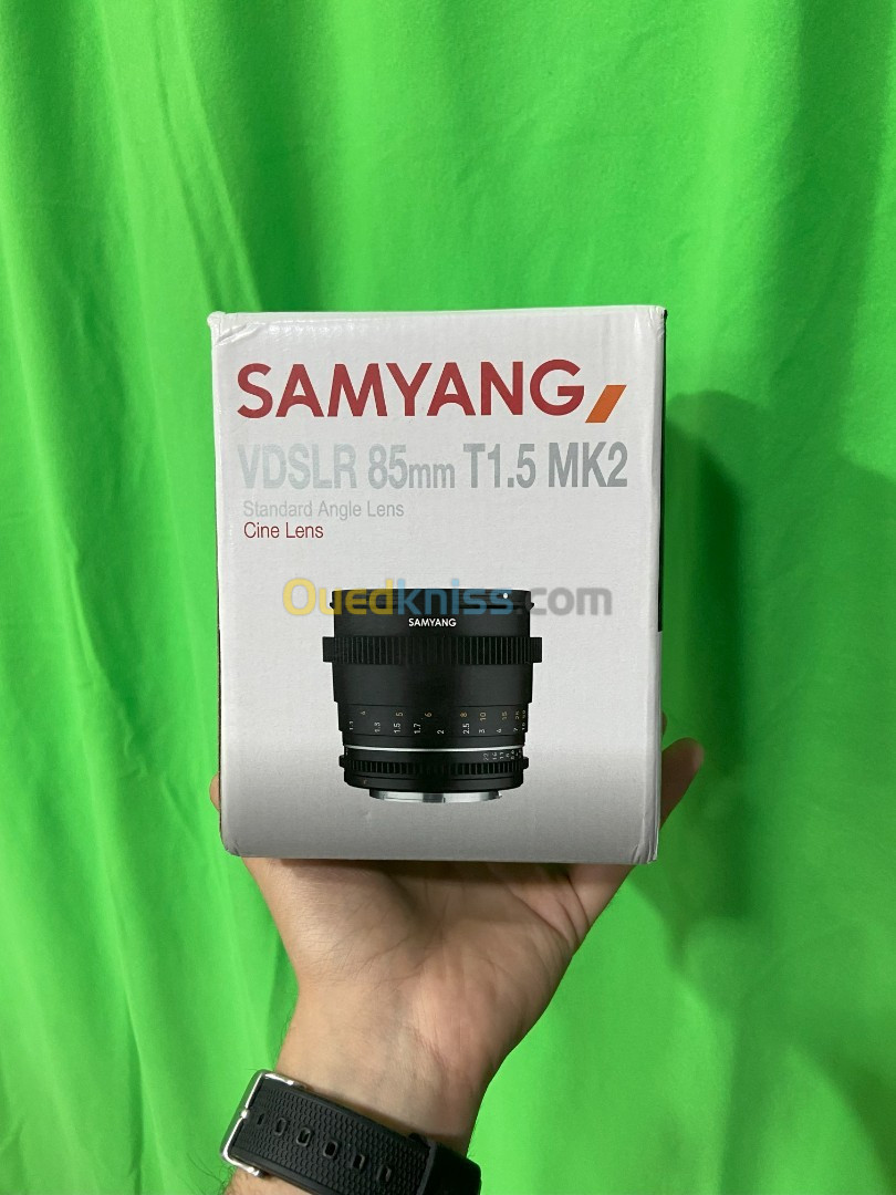 Objectif SAMYANG VDSLR 85mm T1.5 MK2 Standard angle lens Cine lens 170 000 DA NEGOCIABLE اوكازيون