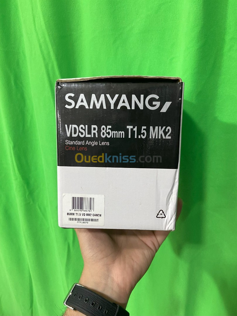 Objectif SAMYANG VDSLR 85mm T1.5 MK2 Standard angle lens Cine lens 170 000 DA NEGOCIABLE اوكازيون