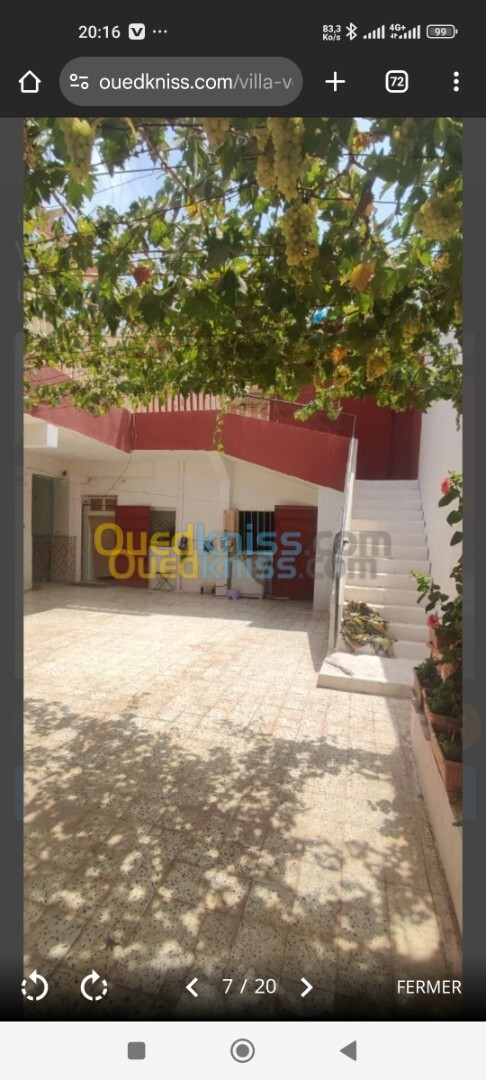 Vente Villa Mostaganem Sidi lakhdaara