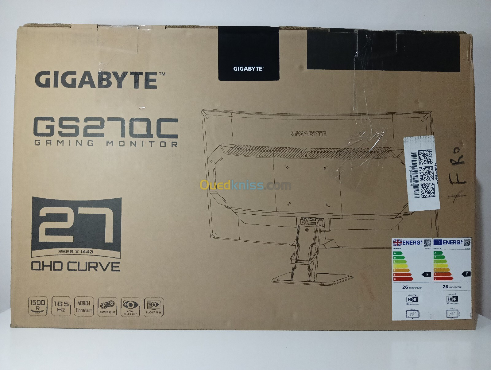 Gigabyte GS27QC 2k 165hz 1440p curved 1500R VA panel