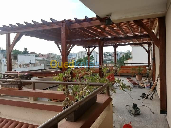 pergola et tinda en bois