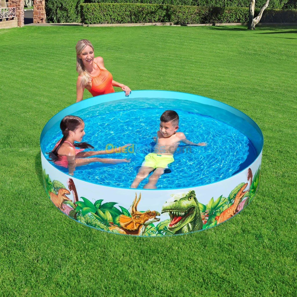 Piscine AquariumRonde en Vinyle et PVC Transparente Pour Enfants 183x38cm#55030