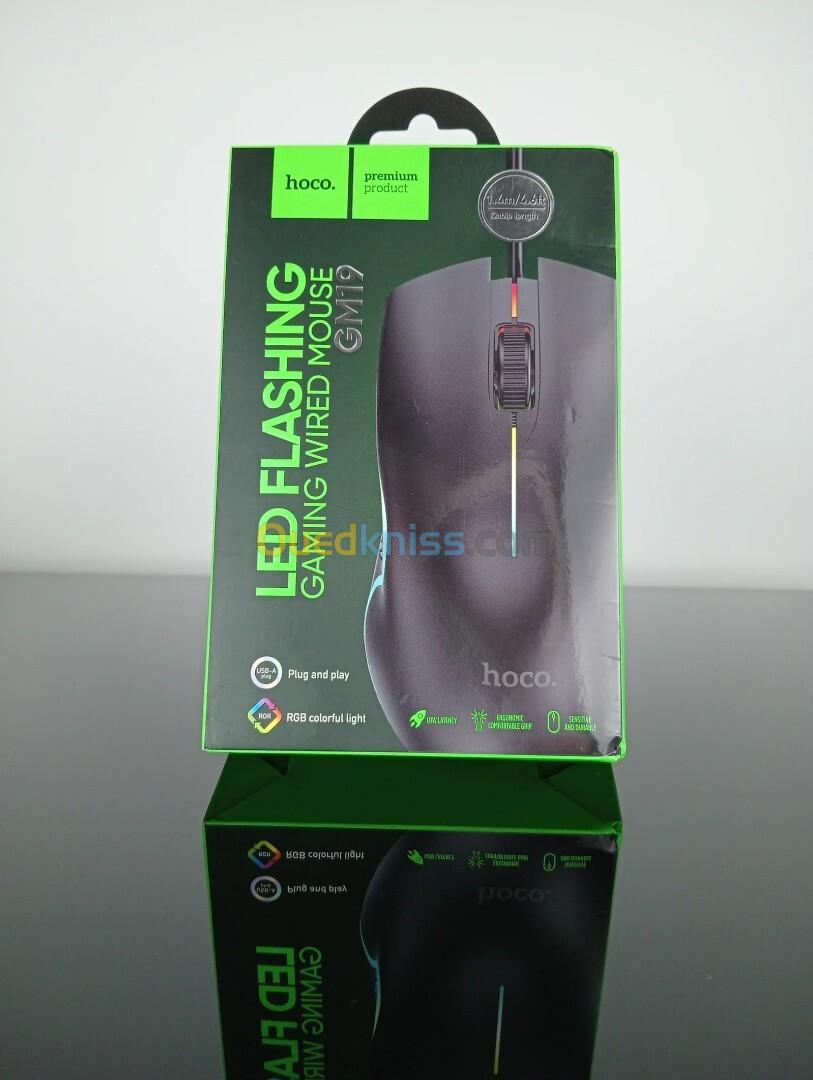 LED FLASHING GAMING WIRED MOUSE HOCO GM19