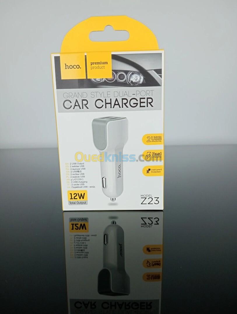 HOCO DUAL PORT CAR CHARGER Z23