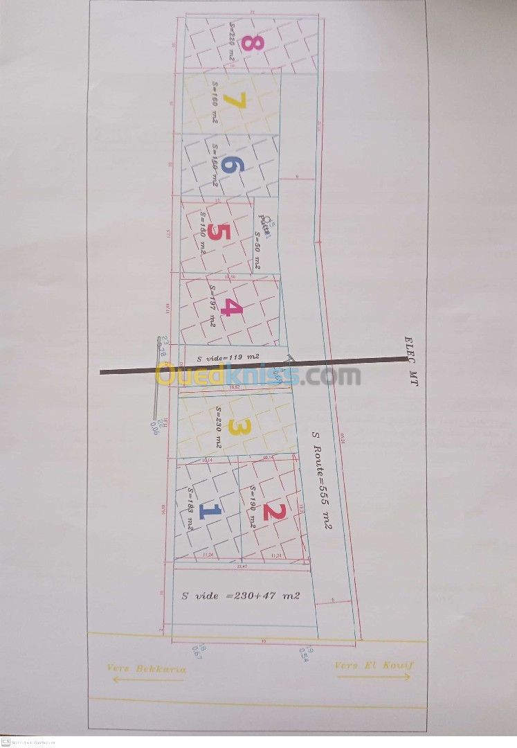 Vente Terrain Tébessa Bekkaria 