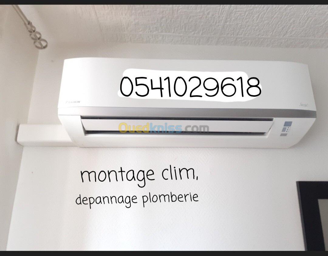 Installation climatiseur et citerne, dépannage et travaux de plomberie 