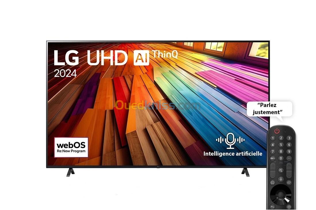 PROMO  TV  LG UHD Smart 2024  UT80 4K, 55 pouces, Télécommande Magique IA HDR10 webOS24