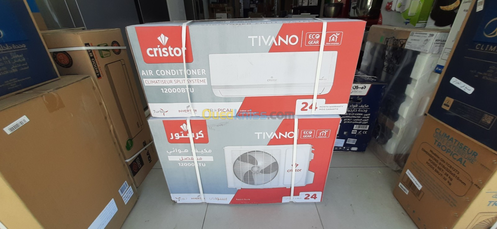 promotion climatiseur cristor 12000btu tivano inverter tropical T3