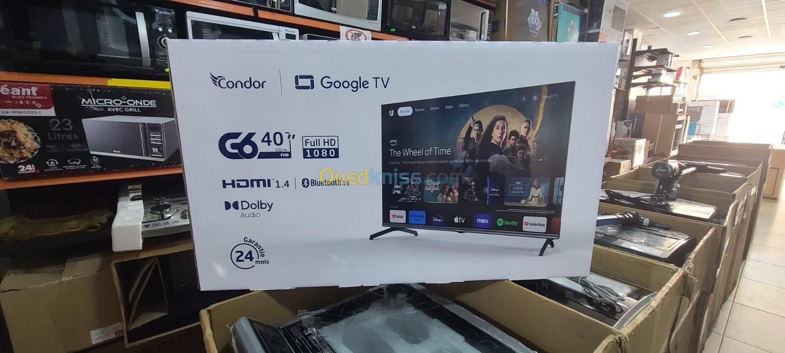 promo tv condor 40 pouce Google tv G6