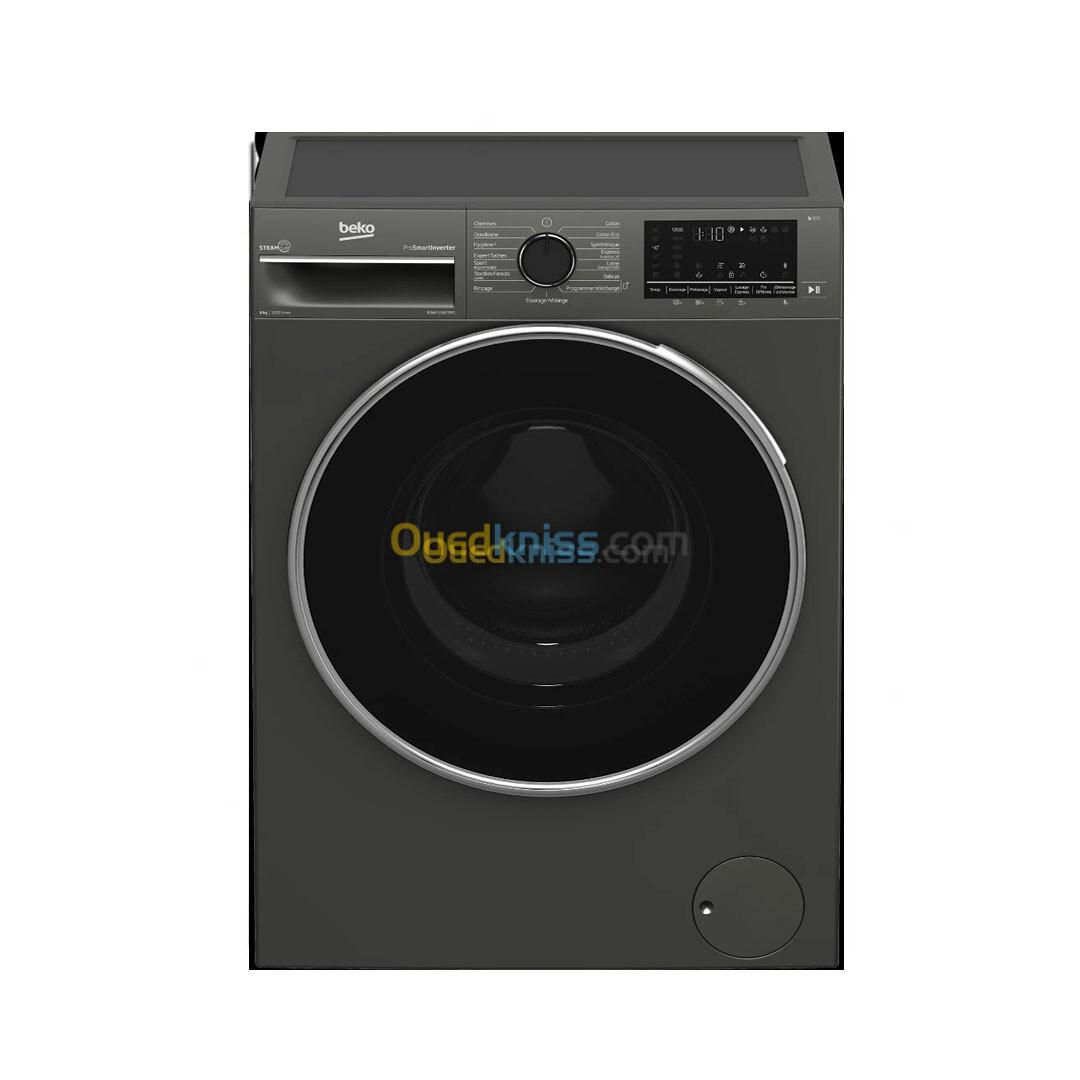 Lave linge BEKO 8kg/1200trs A+++ Pro-smart Inverter Gris Manhattan