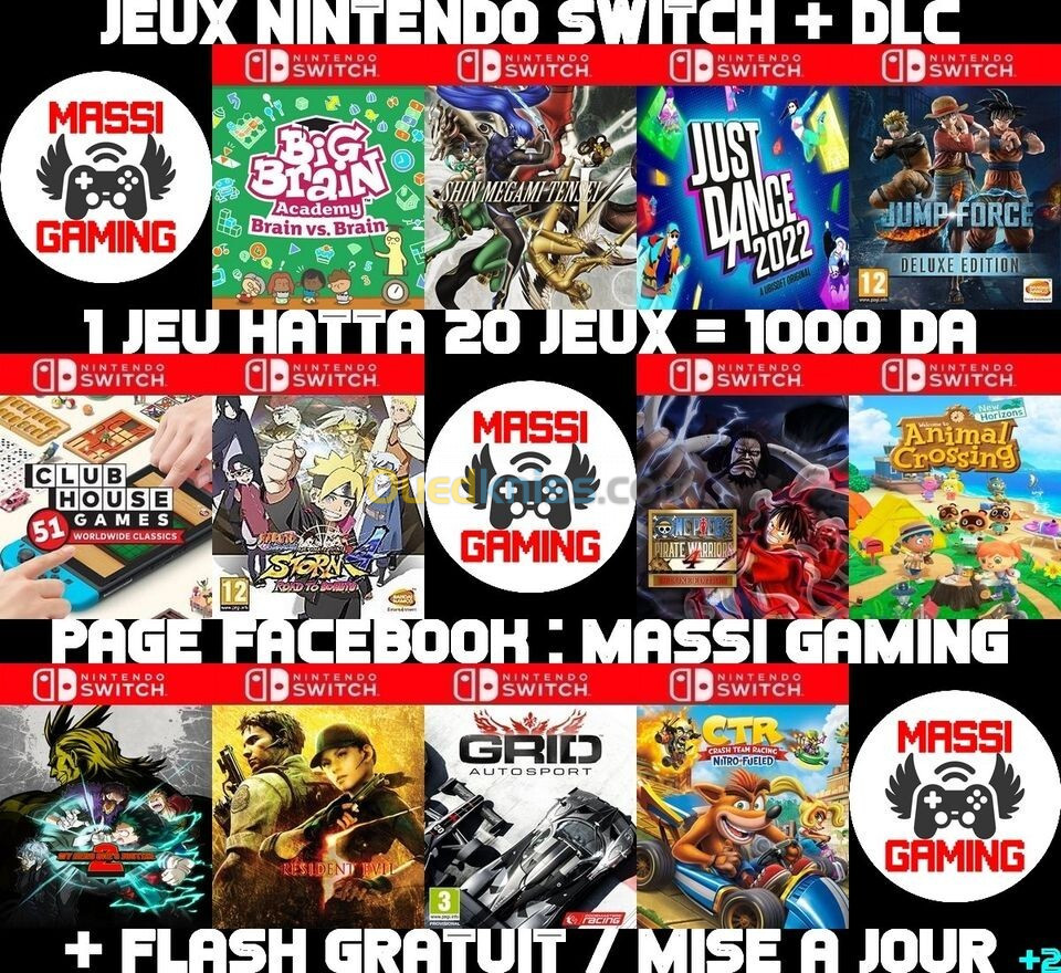 INSTALLATION JEUX NINTENDO SWITCH FLASHÉE / PUCÉE (+ FLASH GRATUIT + DLC + MISE A JOUR) *