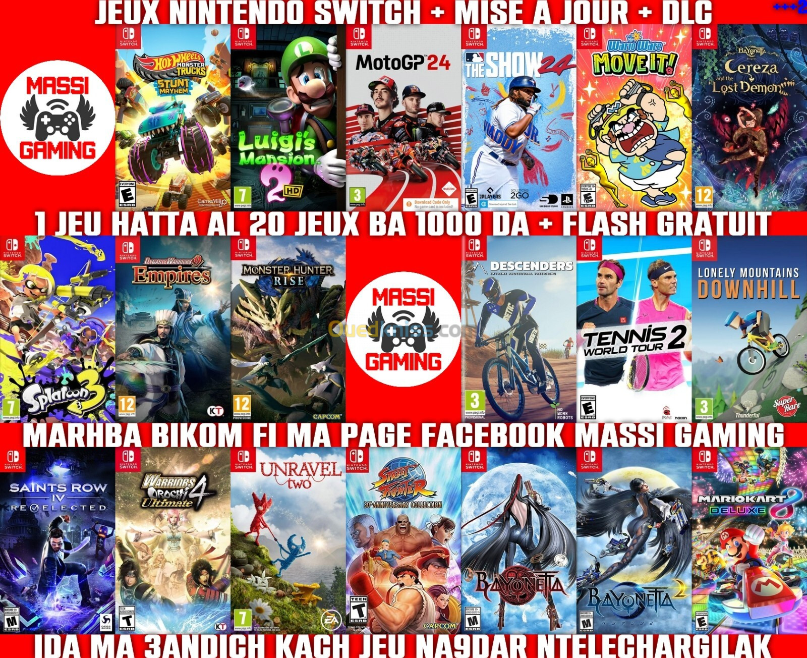 INSTALLATION JEUX NINTENDO SWITCH FLASHÉE / PUCÉE (+ FLASH GRATUIT + DLC) *