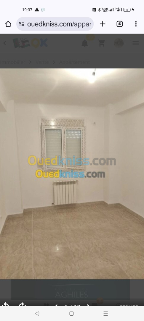 Vente Appartement F4 Alger Reghaia