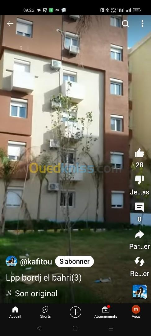 Location Appartement F4 Alger Bordj el bahri