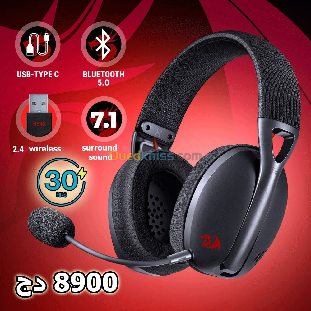 Wireless gaming headset