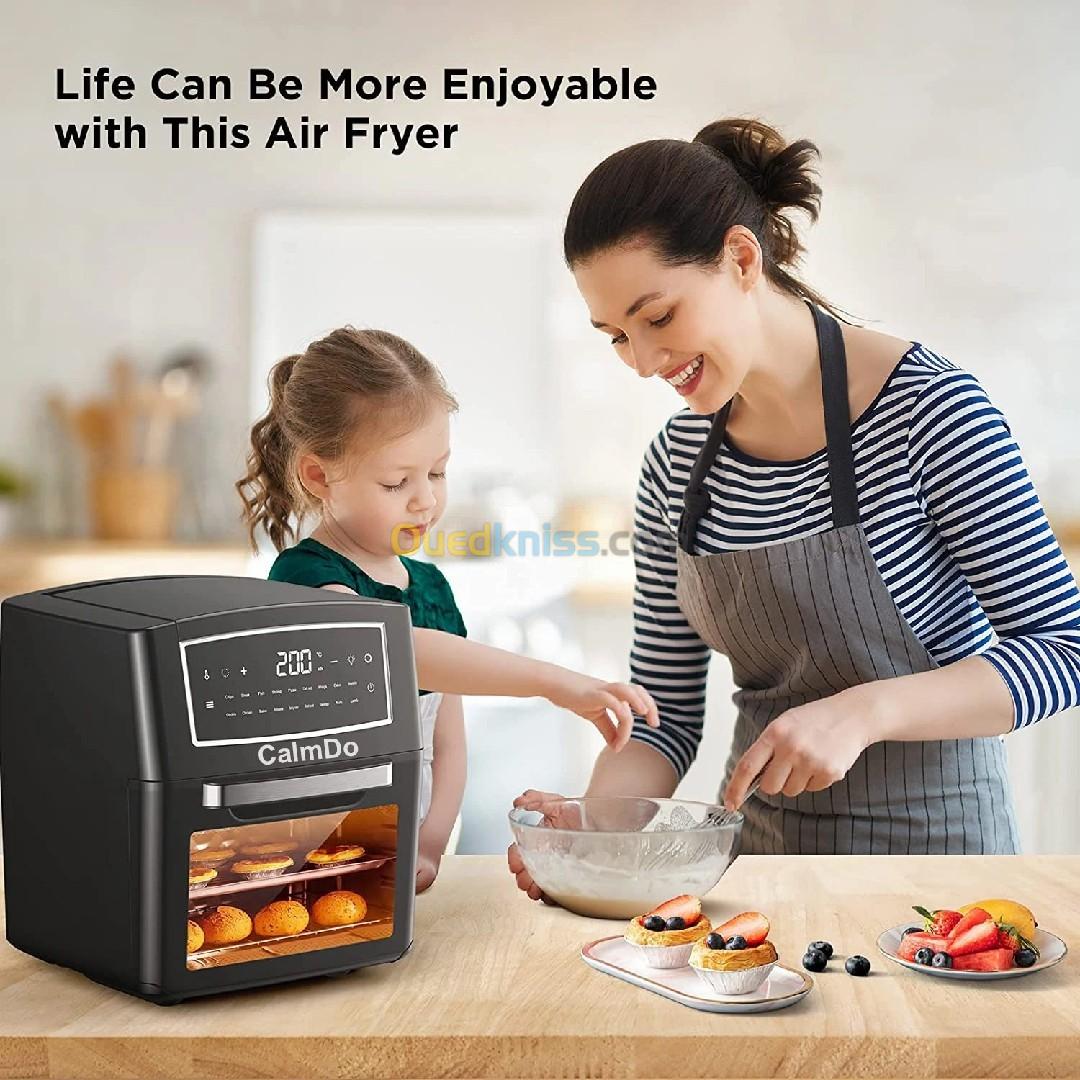 CalmDo-Air fryer et Four multifonctionnelle sans huile préréglages à écran tactile,12L   