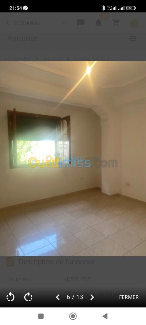 Location Niveau De Villa F3 Alger Kouba