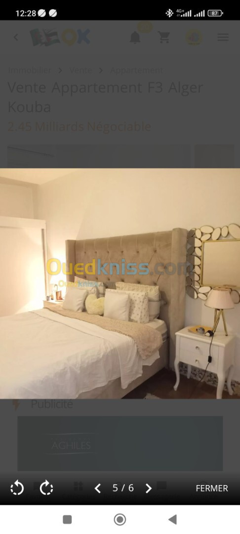 Vente Appartement F3 Alger Kouba