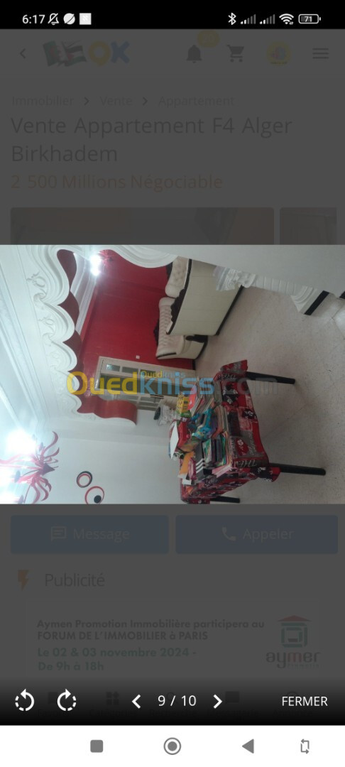 Vente Appartement F4 Alger Birkhadem