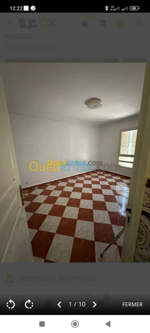 Location Appartement F4 Alger Kouba