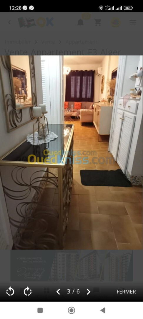 Vente Appartement F3 Alger Kouba