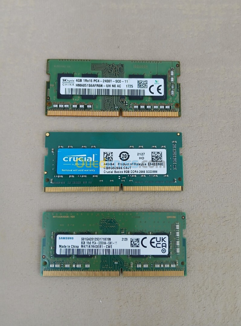 RAM 4GB 8GB 16GB DDR4 2400Mhz 2666Mhz 3200Mhz