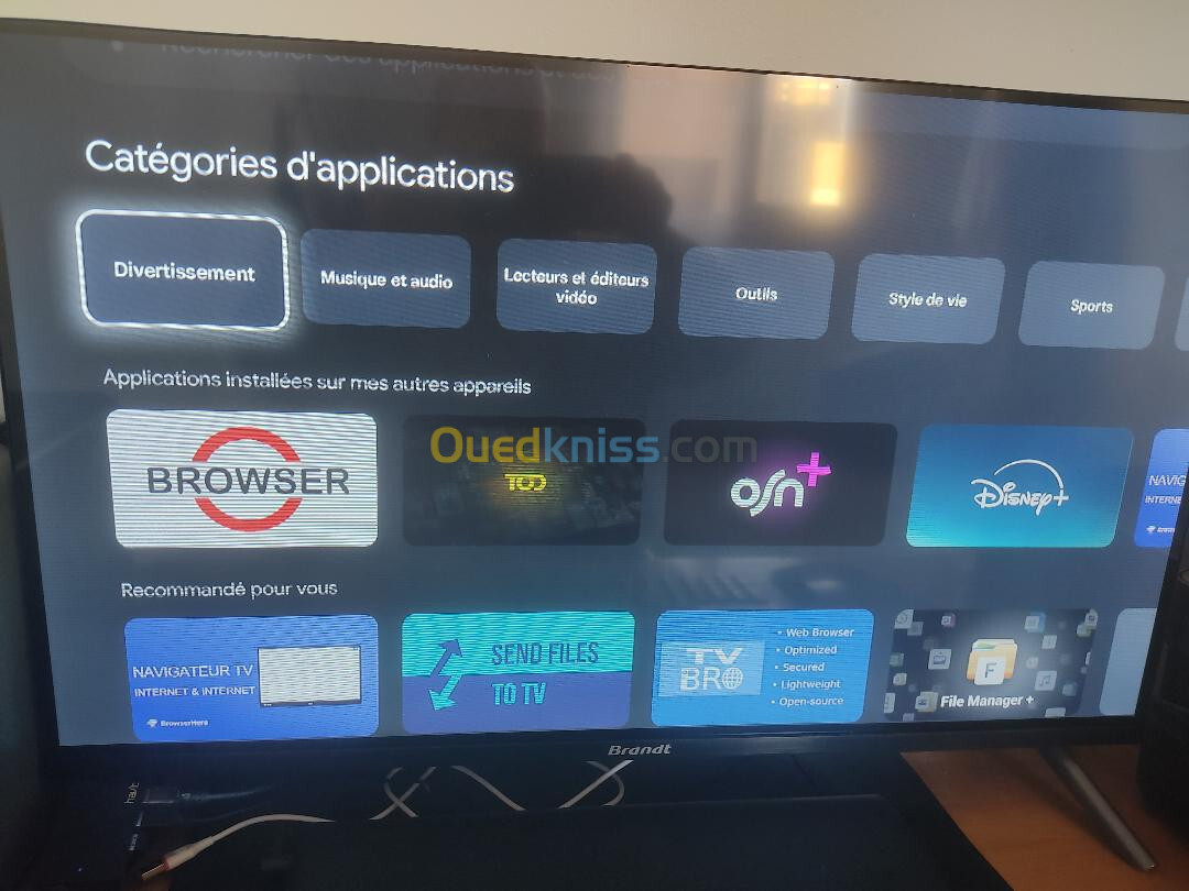 Google TV Brandt Smart TV 32 '' Quasi Neuf