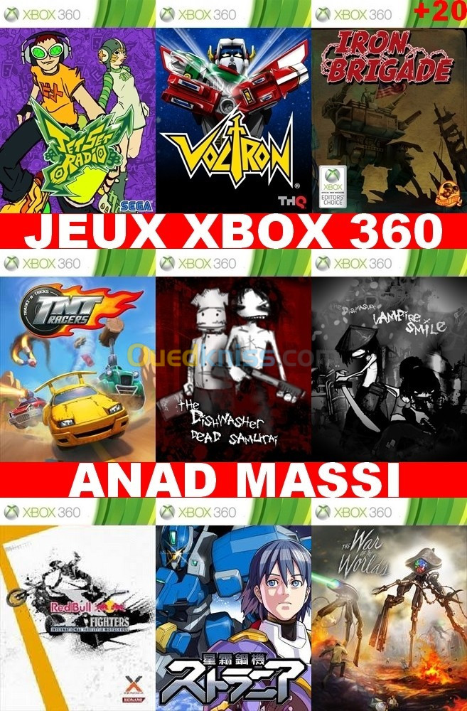 INSTALLATION JEUX XBOX 360 (PRIX CHOC FA DESCRIPTION) *