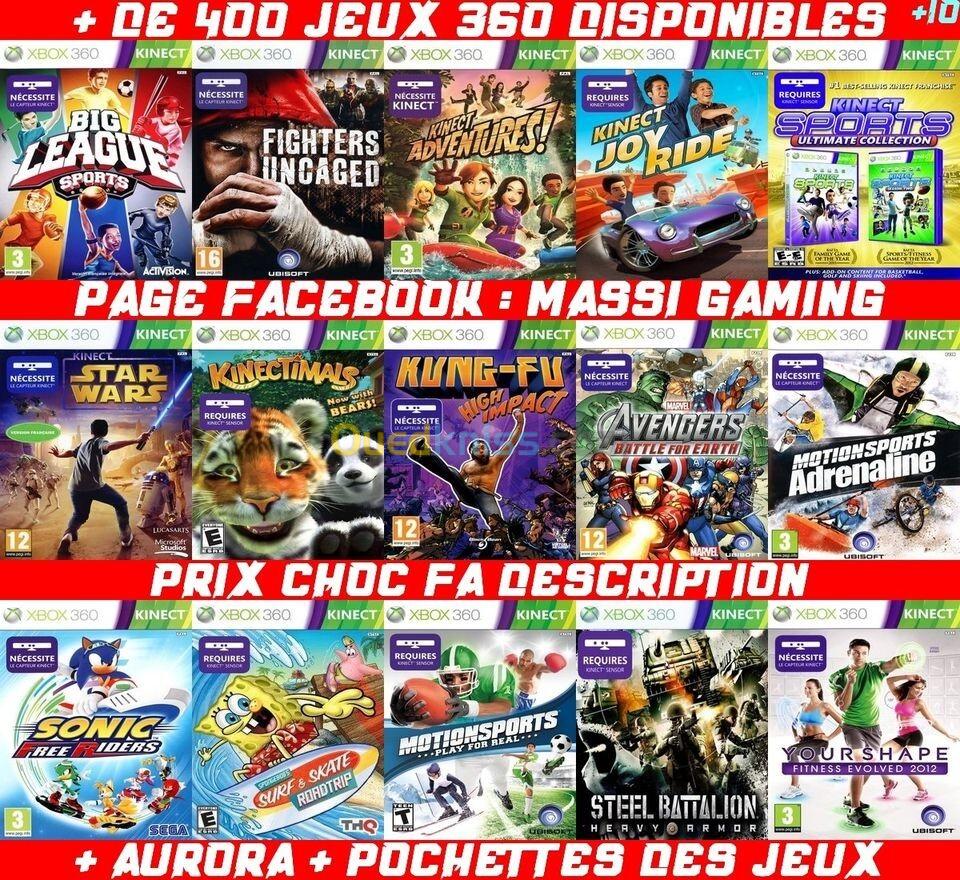 INSTALLATION JEUX XBOX 360 (PRIX CHOC FA DESCRIPTION) -