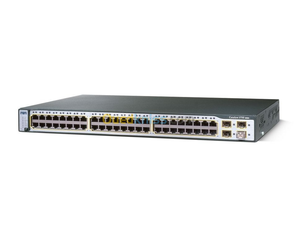 Cisco Catalyst switch 3750 48 10/100 + 4 SFP + IPB Image Layer 3 switching