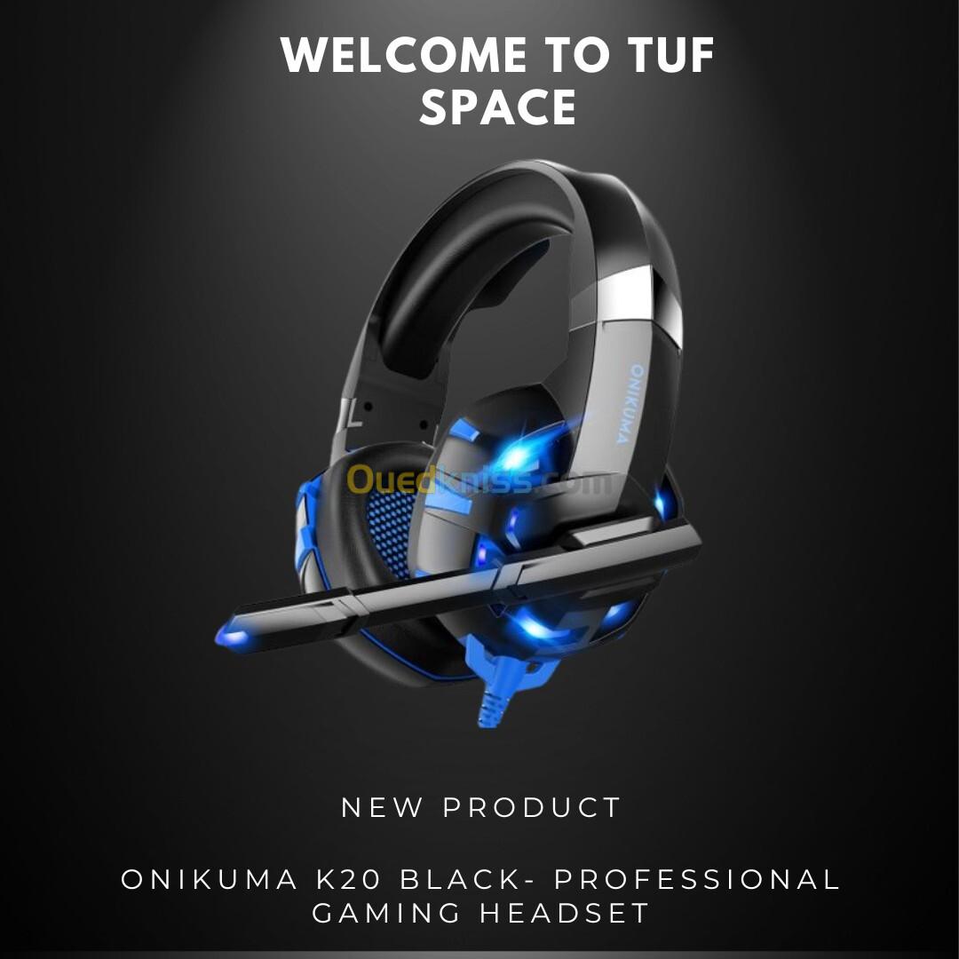 ONIKUMA K20 BLACK- PROFESSIONAL GAMING HEADSET