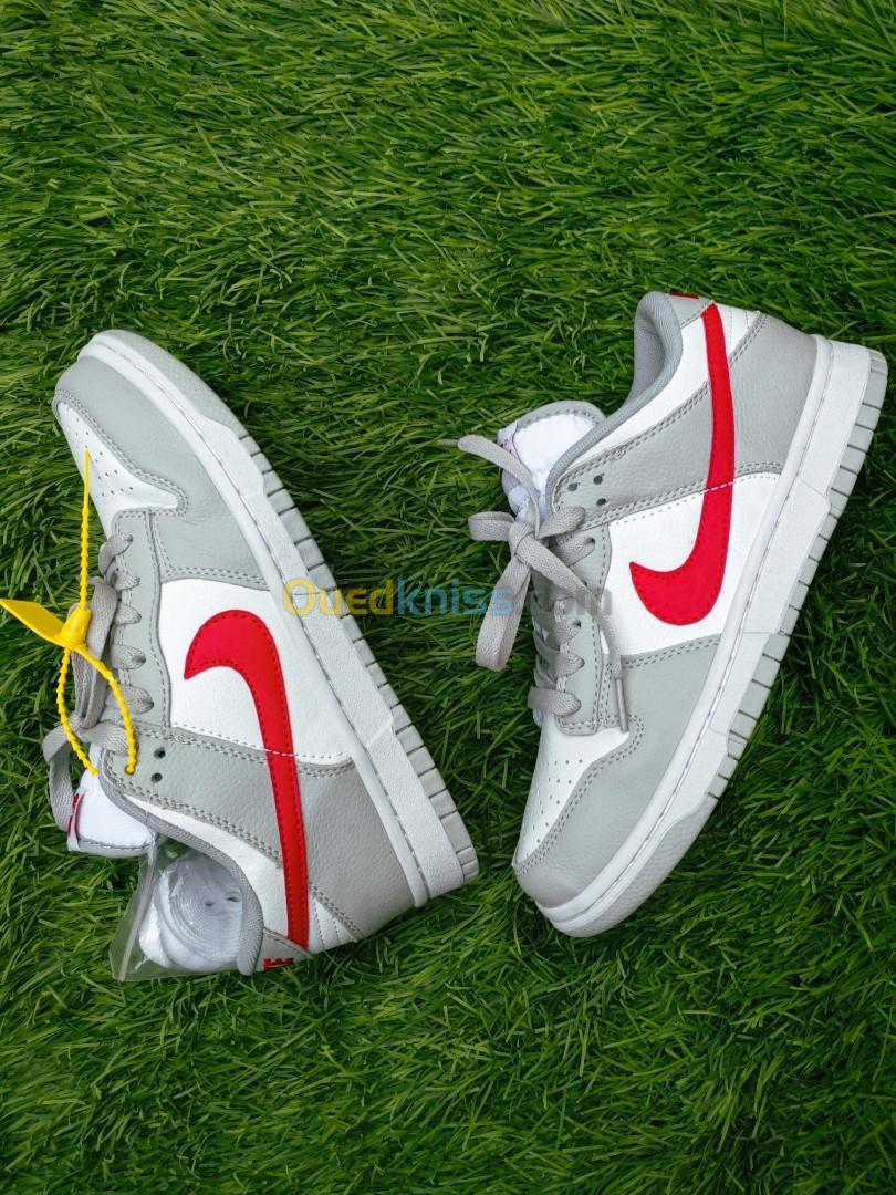 Nike Dunk Low GS white grey red