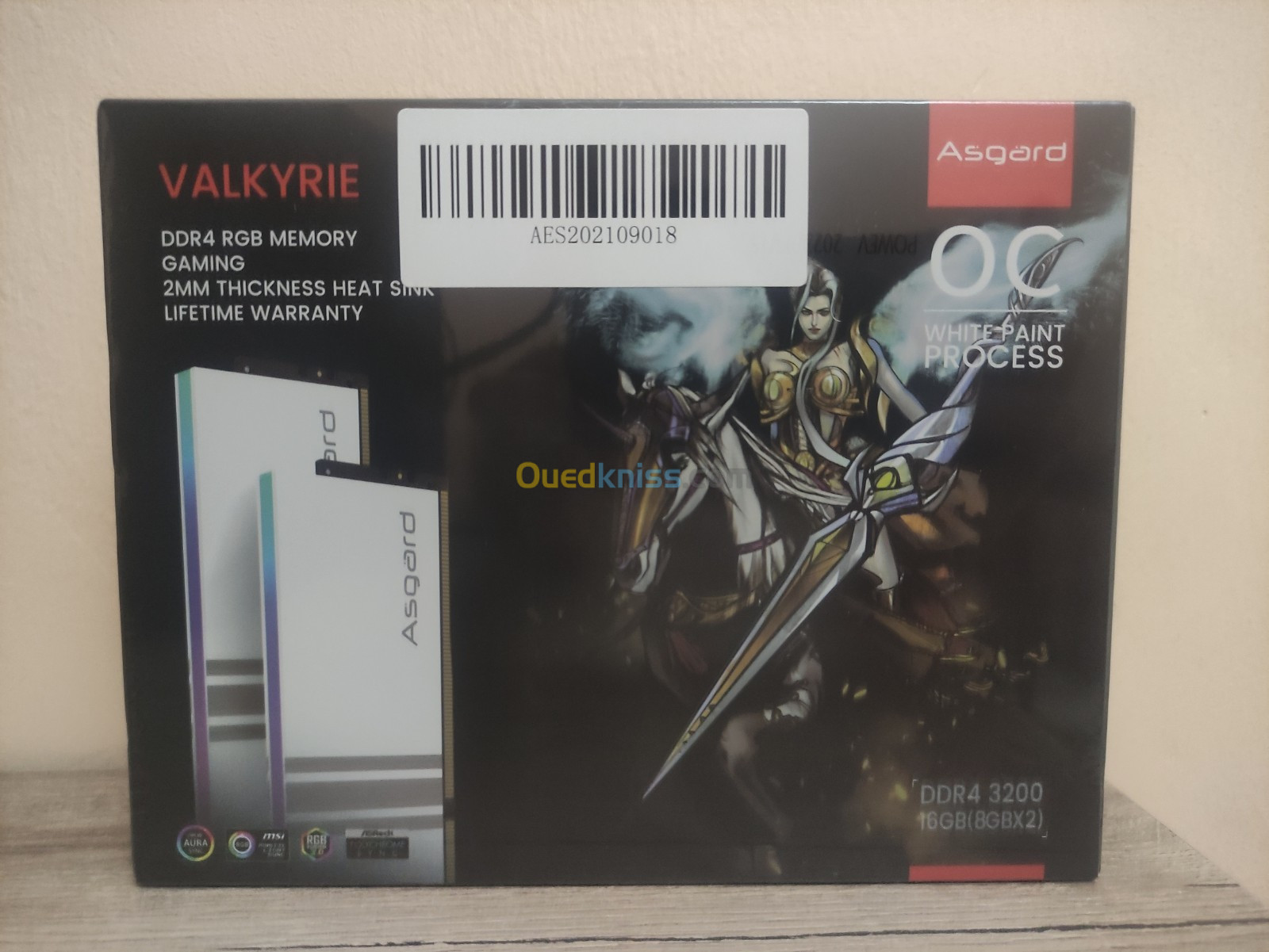 Ram DDR4 Asgard Valkyrie V5 16go (2x8go) 3200Mhz RGB - Constantine