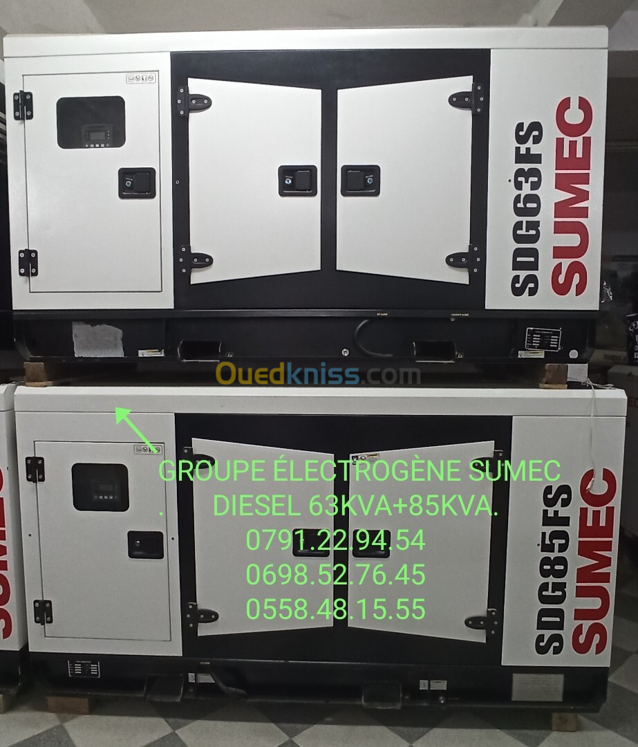 GROUPE ELECTROGENE SUMEC 18KVA+30KVA+63KVA+85KVA+115KVA