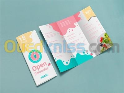 Impression offset ( Bloc note, brochure, catalogue, flyers, packaging...)
