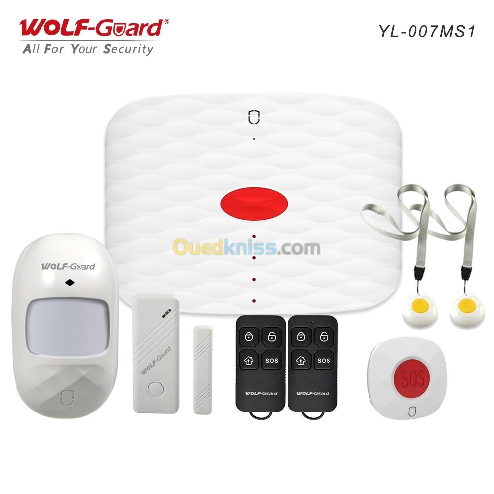 Kit Alarme Anti Intrusion Wolfguard MS1 Sans fil GSM/3G + SOS 