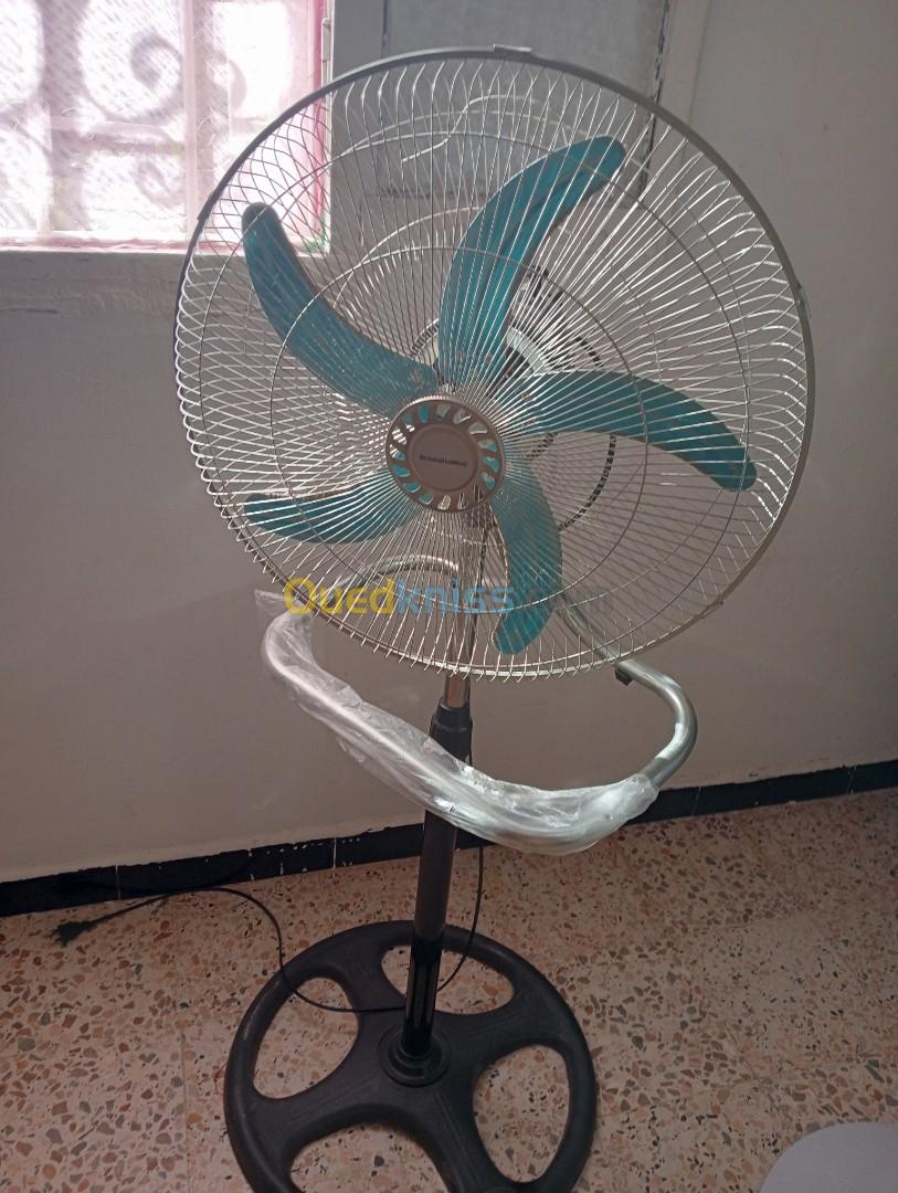  مروحة كهربائيةVentilateur 3 En 1 Au 3 Positions: Sur Pied , Mural , Multi Fixation