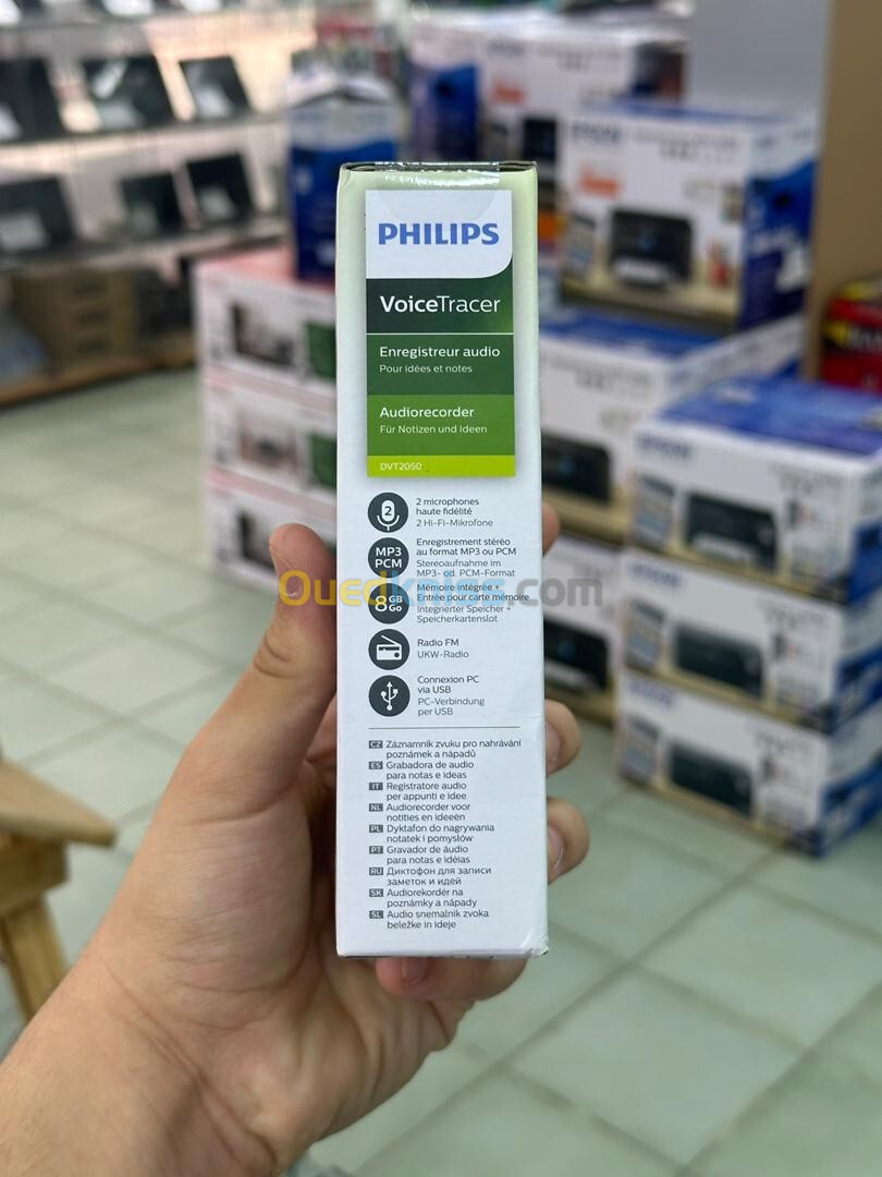 Dictaphone Philips Enregistreur audio plus ecouteurs philips