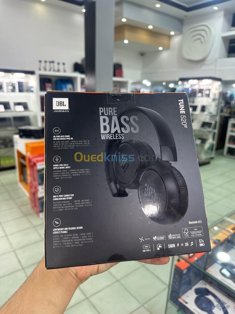 Casque JBL tune 520 BT 57H d'autonomie