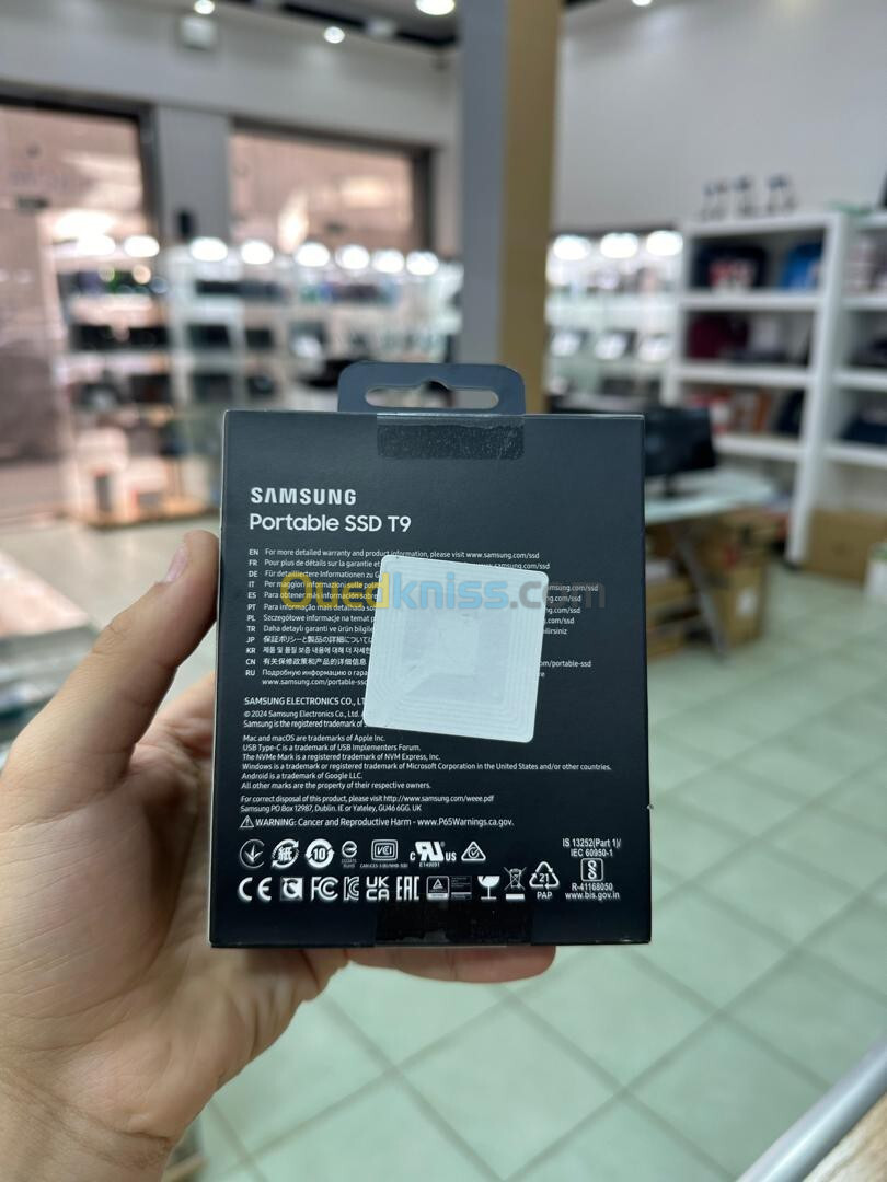 Disque dur Samsung T9 1TB SSD 